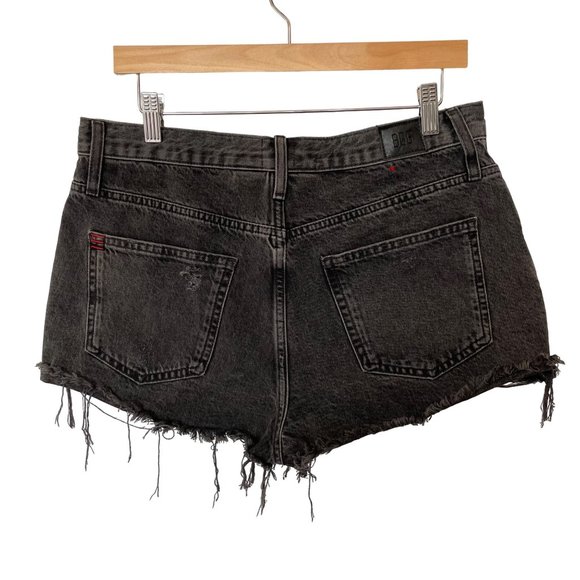BDG Urban Outfitters Womens 30 Girlfriend High Rise Denim Shorts Faded Black - Picture 2 of 12